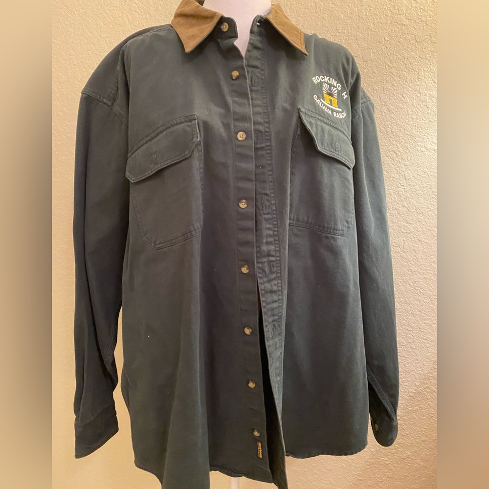 Woolrich Sports Shirt. Forest Green. Men’s XXL.